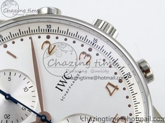 MIROTIME 0403 Portuguese Chrono IW3716 Z+F 1:1 Best Edition White Dial on Gray Rubber Strap A WrinkleFree 7014